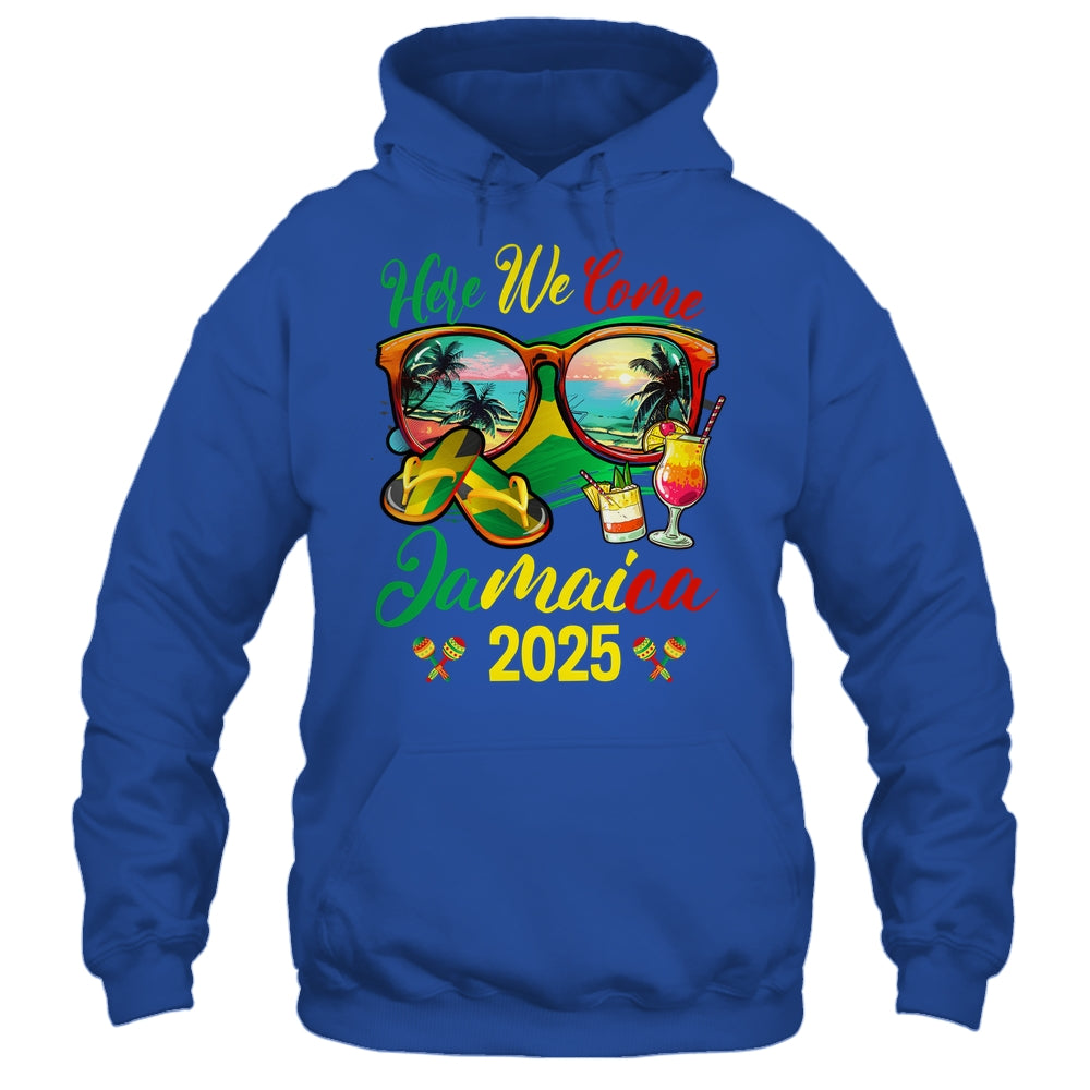 Here We Come Jamaica 2025 Family Vacation Matching Group Shirt & Tank Top | teecentury