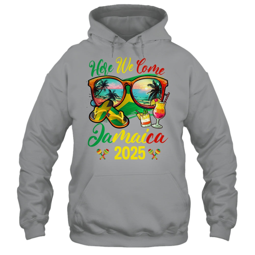 Here We Come Jamaica 2025 Family Vacation Matching Group Shirt & Tank Top | teecentury