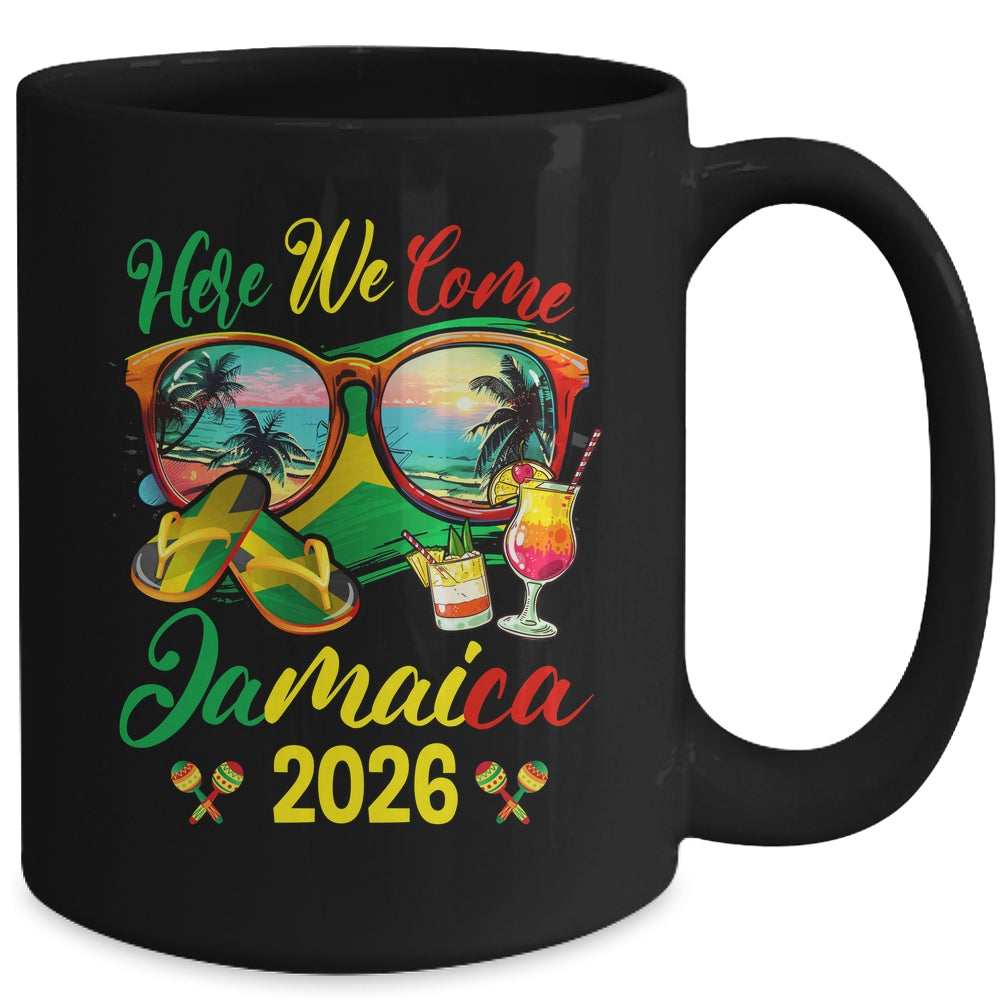 Here We Come Jamaica 2026 Family Vacation Matching Group Mug | teecentury