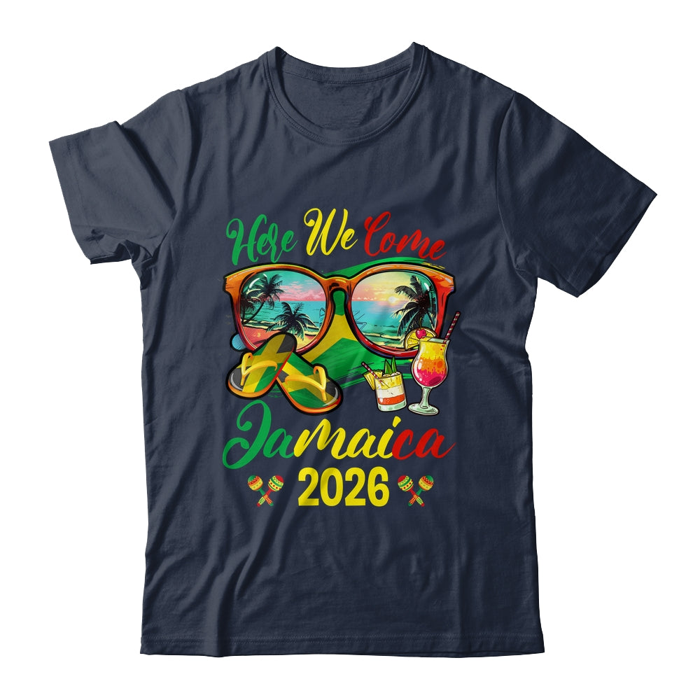 Here We Come Jamaica 2026 Family Vacation Matching Group Shirt & Tank Top | teecentury