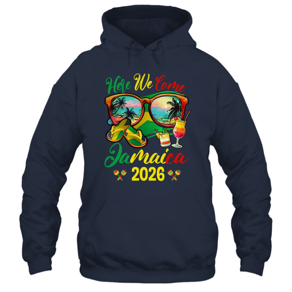 Here We Come Jamaica 2026 Family Vacation Matching Group Shirt & Tank Top | teecentury