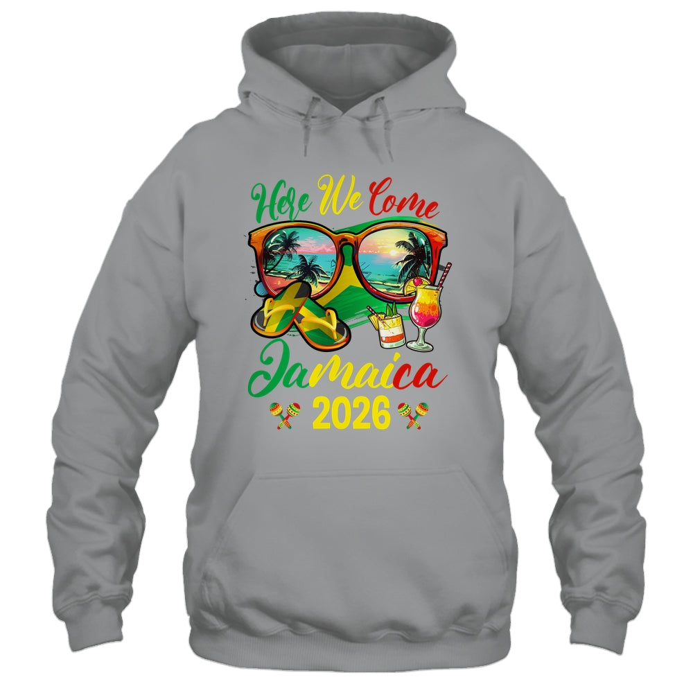 Here We Come Jamaica 2026 Family Vacation Matching Group Shirt & Tank Top | teecentury