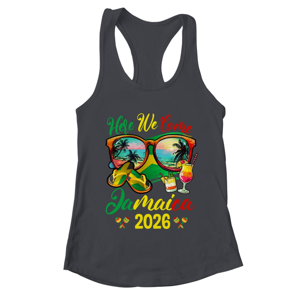 Here We Come Jamaica 2026 Family Vacation Matching Group Shirt & Tank Top | teecentury