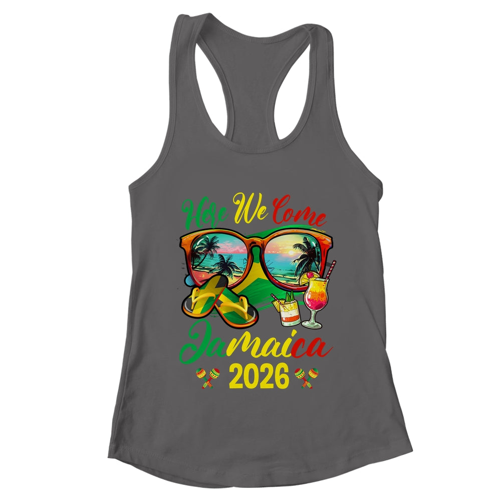 Here We Come Jamaica 2026 Family Vacation Matching Group Shirt & Tank Top | teecentury