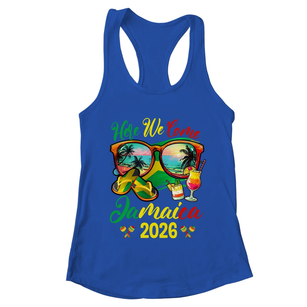 Here We Come Jamaica 2026 Family Vacation Matching Group Shirt & Tank Top | teecentury