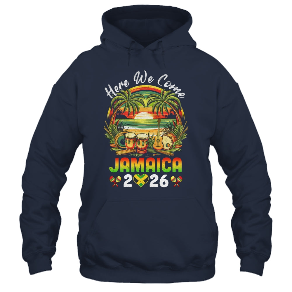 Here We Come Jamaica 2026 Girls Trip Family Summer Vacation Shirt & Tank Top | teecentury
