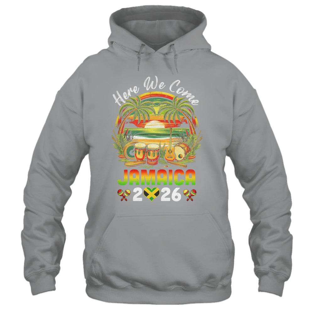 Here We Come Jamaica 2026 Girls Trip Family Summer Vacation Shirt & Tank Top | teecentury