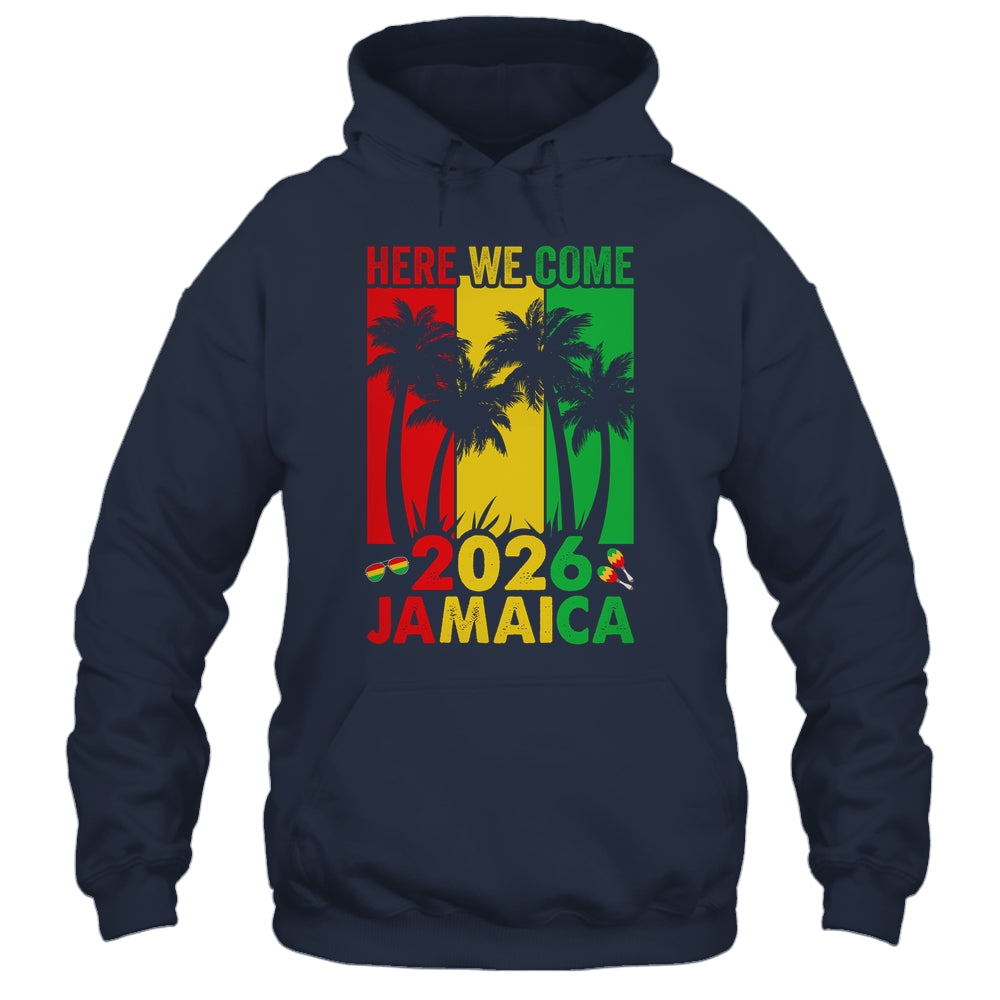Here We Come Matching Family Vacation Trip Jamaica 2026 Shirt & Tank Top | teecentury