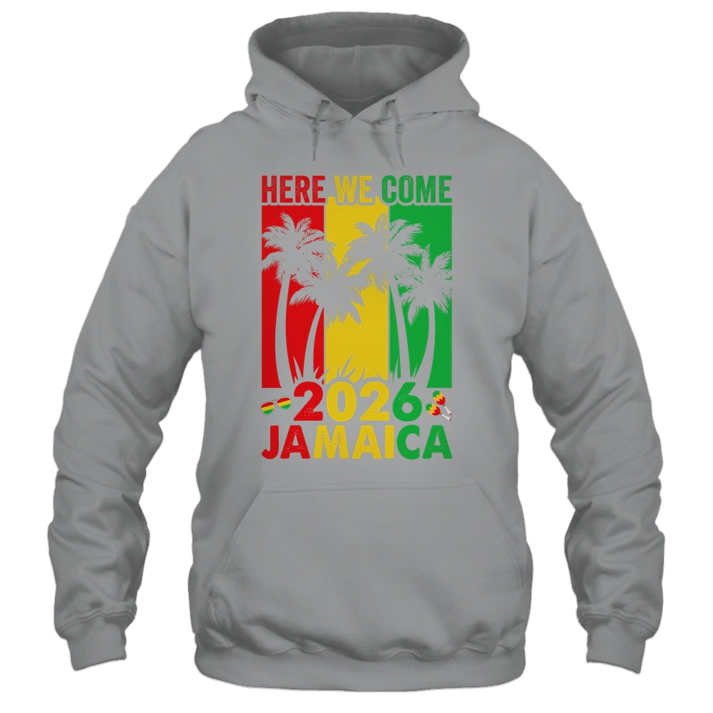 Here We Come Matching Family Vacation Trip Jamaica 2026 Shirt & Tank Top | teecentury