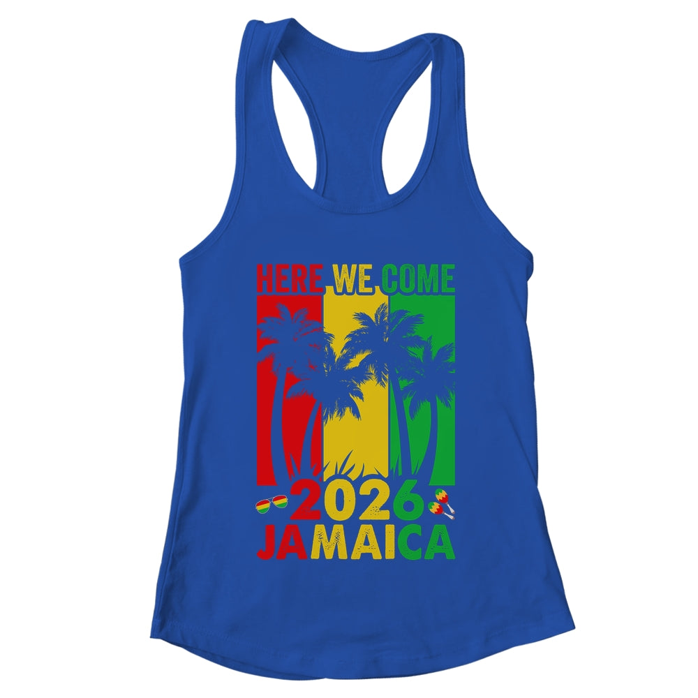 Here We Come Matching Family Vacation Trip Jamaica 2026 Shirt & Tank Top | teecentury