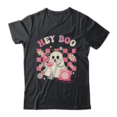 Hey Boo Groovy Cute Ghost Funny Halloween Womens Kids Shirt & Hoodie | teecentury