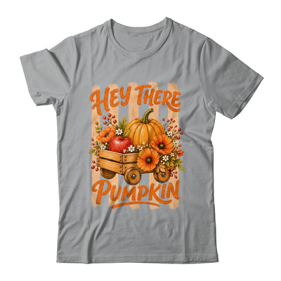 Hey There Pumpkin Striped Fall Autumn Retro Thanksgiving Shirt & Hoodie | teecentury