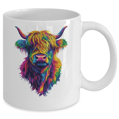 Highland Cow Colorful Lover Design For Girls Women Mom Woman Mug | teecentury