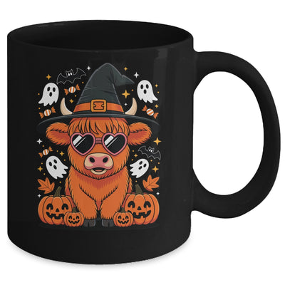 Highland Cow Halloween Pumpkin Funny Spooky Autumn Mug | teecentury