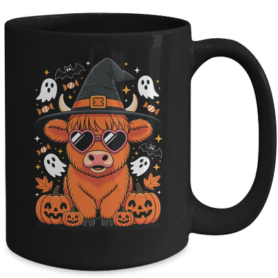 Highland Cow Halloween Pumpkin Funny Spooky Autumn Mug | teecentury