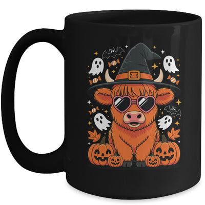 Highland Cow Halloween Pumpkin Funny Spooky Autumn Mug | teecentury