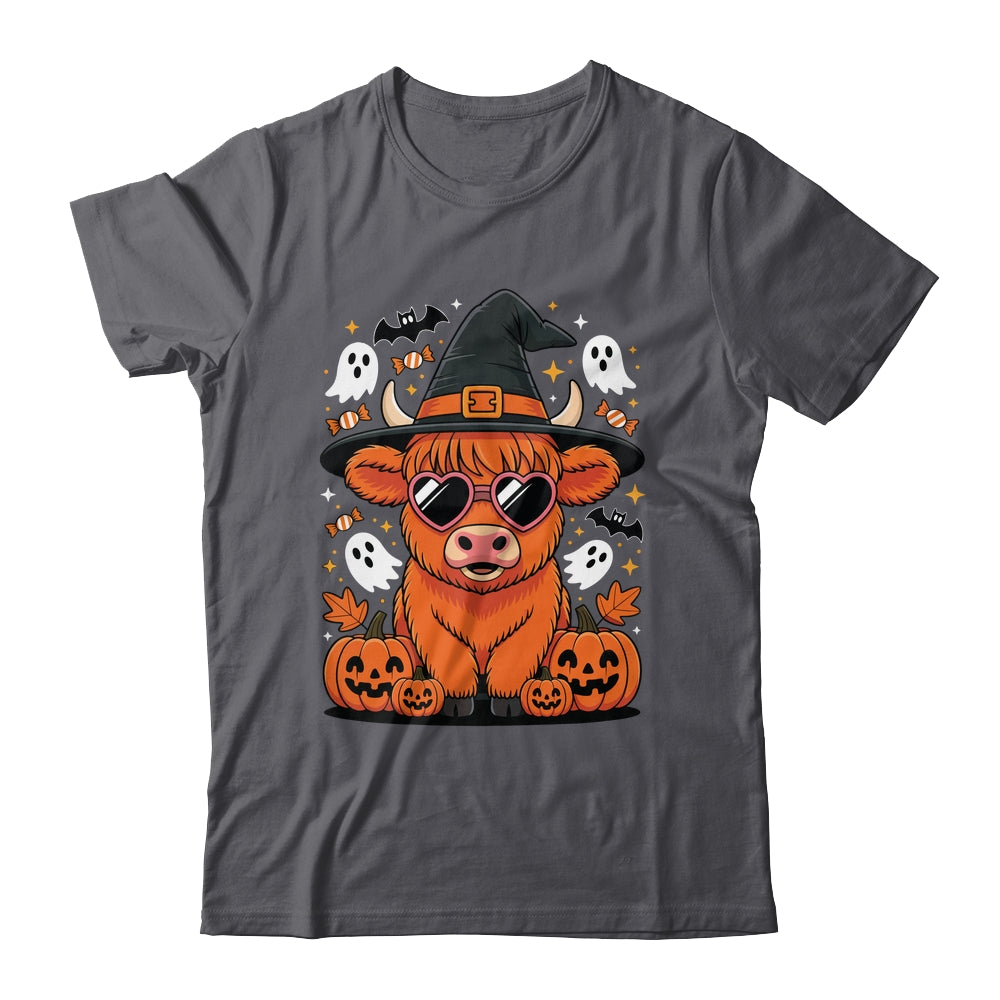Highland Cow Halloween Pumpkin Funny Spooky Autumn Shirt & Hoodie | teecentury