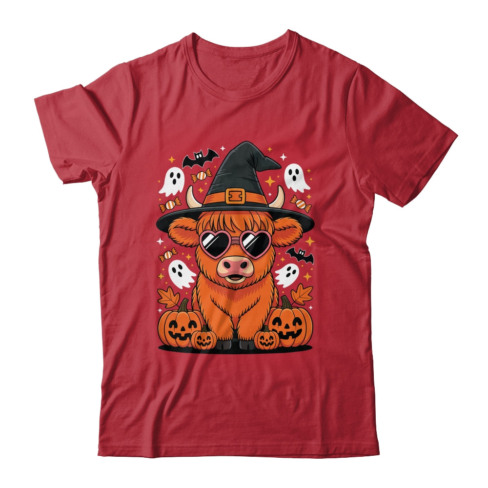 Highland Cow Halloween Pumpkin Funny Spooky Autumn Shirt & Hoodie | teecentury