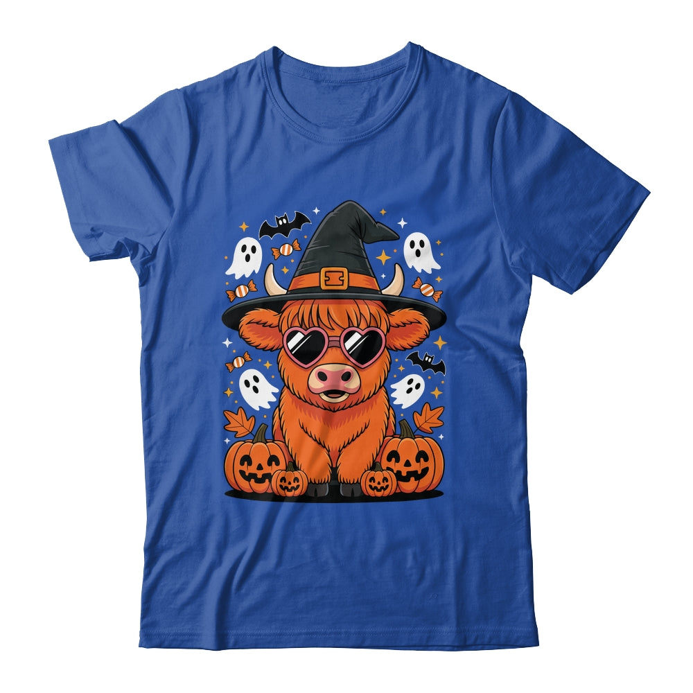 Highland Cow Halloween Pumpkin Funny Spooky Autumn Shirt & Hoodie | teecentury