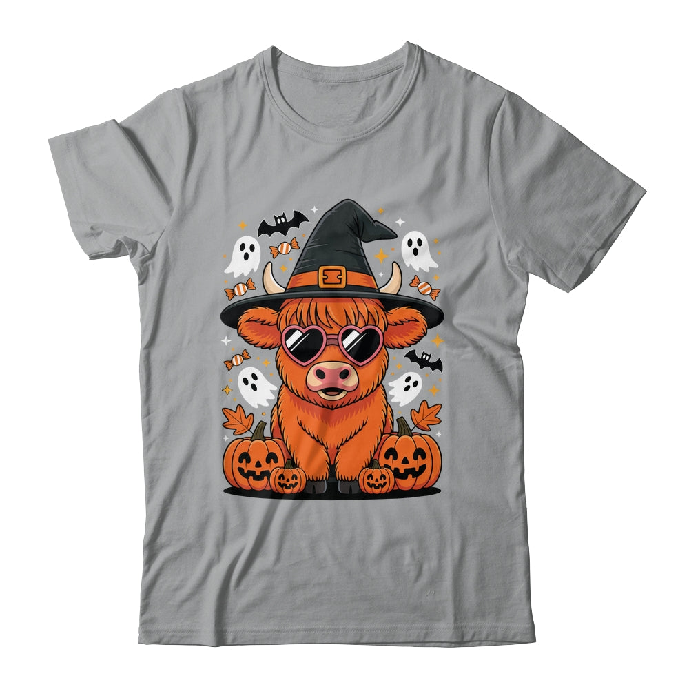 Highland Cow Halloween Pumpkin Funny Spooky Autumn Shirt & Hoodie | teecentury