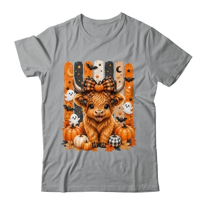 Highland Cow Halloween Spooky Fall Cow Pumpkins Bows Ghosts Shirt & Hoodie | teecentury
