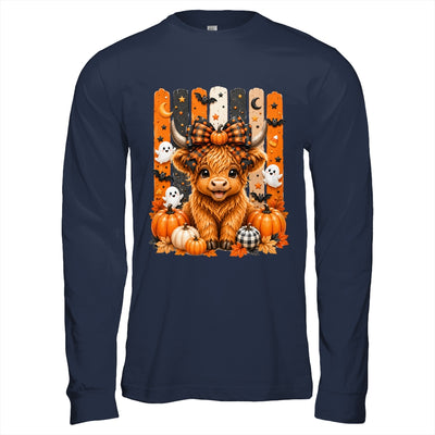 Highland Cow Halloween Spooky Fall Cow Pumpkins Bows Ghosts Shirt & Hoodie | teecentury