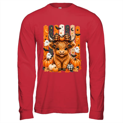 Highland Cow Halloween Spooky Fall Cow Pumpkins Bows Ghosts Shirt & Hoodie | teecentury
