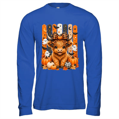 Highland Cow Halloween Spooky Fall Cow Pumpkins Bows Ghosts Shirt & Hoodie | teecentury