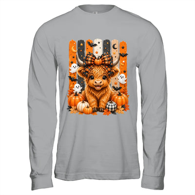 Highland Cow Halloween Spooky Fall Cow Pumpkins Bows Ghosts Shirt & Hoodie | teecentury