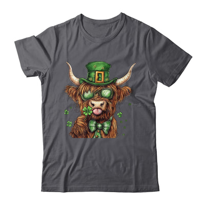 Highland Cow St. Patrick's Day Retro Coquette St Patty's Day Shirt & Sweatshirt | teecentury