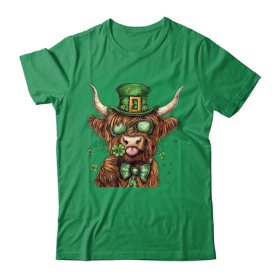Highland Cow St. Patrick's Day Retro Coquette St Patty's Day Shirt & Sweatshirt | teecentury
