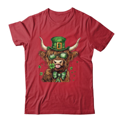 Highland Cow St. Patrick's Day Retro Coquette St Patty's Day Shirt & Sweatshirt | teecentury