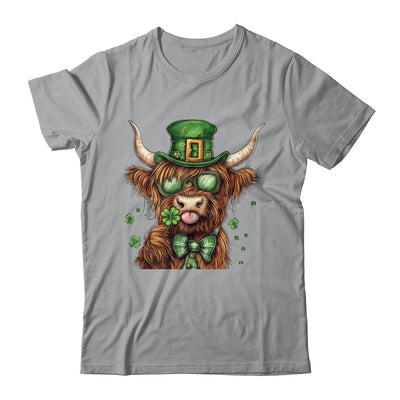 Highland Cow St. Patrick's Day Retro Coquette St Patty's Day Shirt & Sweatshirt | teecentury