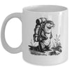 Hiking River Otter Backpacking Animals Funny Men Women Mug | teecentury