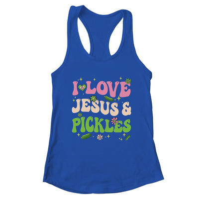 Hippie Groovy I Love Jesus Pickles Cucumber Vegetarian Shirt & Tank Top | teecentury