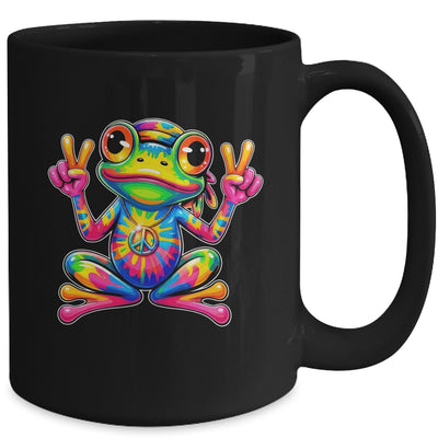 Hippie Tie Dye Frog 70s 60s Costume Peace Sign Men Women Mug | teecentury
