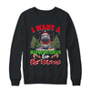 Hippo Xmas Tree Lights I Want A Hippopotamus For Christmas Shirt & Sweatshirt | teecentury