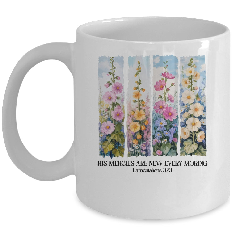 His Mercies Are New Every Morning Christian Bible Religious Mug | teecentury