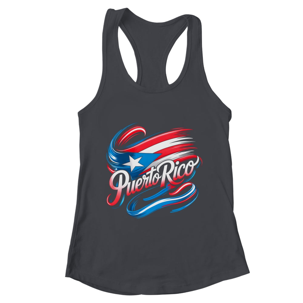 Hispanic Boricua Rica Puerto Rican Puerto Rico Flag Heritage Shirt & Tank Top | teecentury