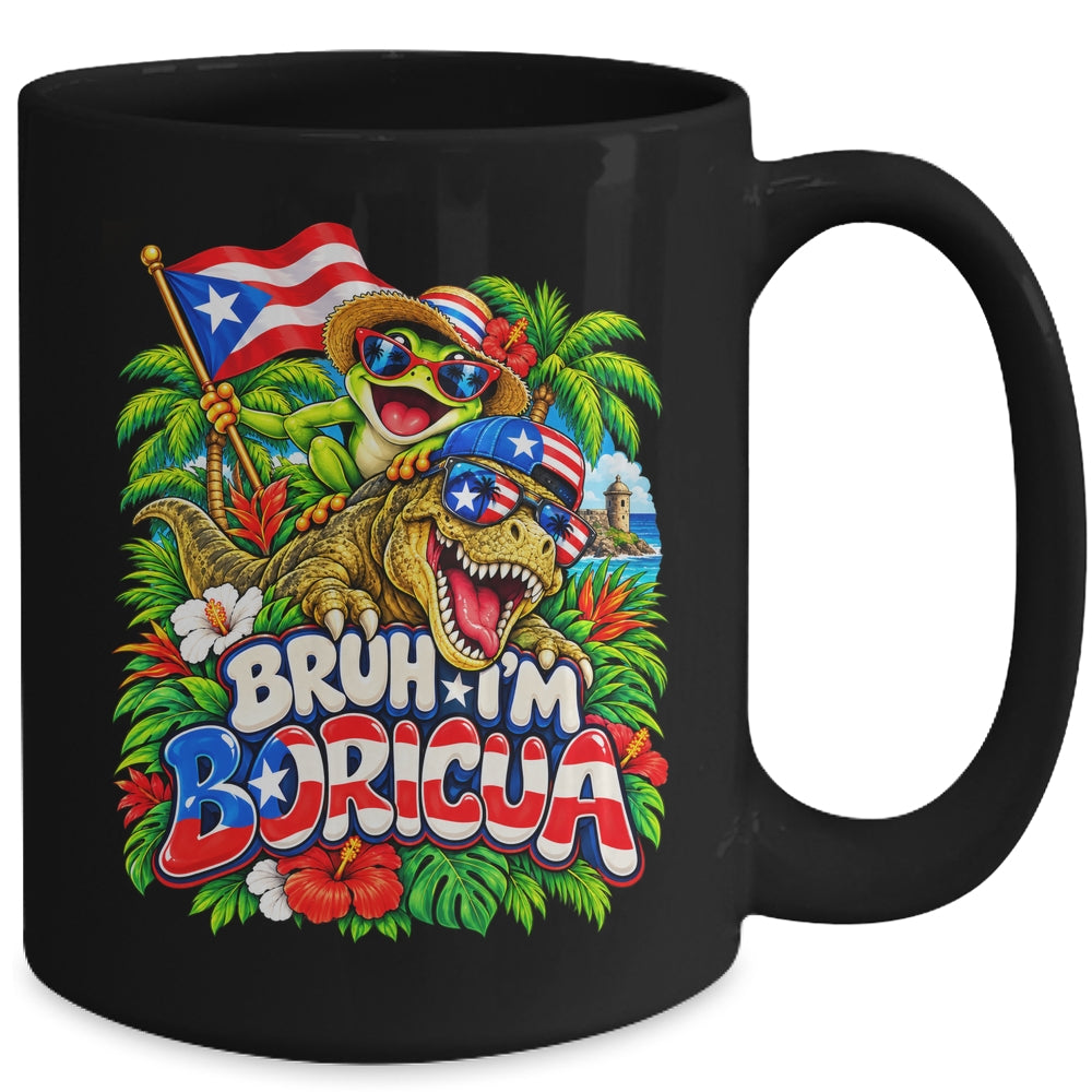 Hispanic Heritage Month Boricua Boys Girls Puerto Rico Kids Mug | teecentury