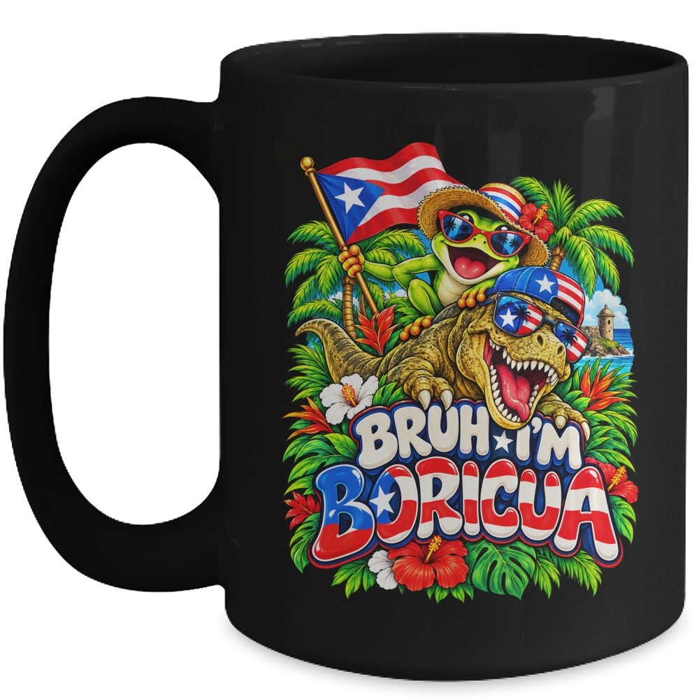 Hispanic Heritage Month Boricua Boys Girls Puerto Rico Kids Mug | teecentury