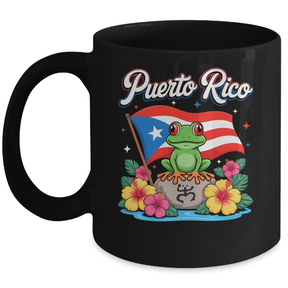 Hispanic Heritage Month Puerto Rico Coqui Frog Taino Symbol Mug | teecentury