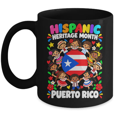 Hispanic Heritage Month Puerto Rico Flag Boys Girls Kids Mug | teecentury