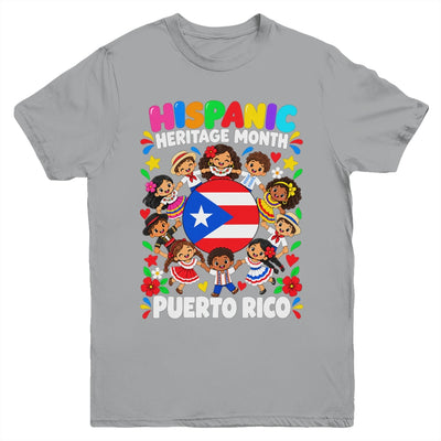 Hispanic Heritage Month Puerto Rico Flag Boys Girls Kids Youth Shirt | teecentury