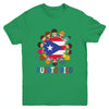 Hispanic Heritage Month Puerto Rico Rican Kids Boys Girls Youth Shirt | teecentury