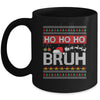 Ho Ho Ho Bruh Funny Christmas Ugly Holiday Santa Hat Mug | teecentury