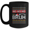 Ho Ho Ho Bruh Funny Christmas Ugly Holiday Santa Hat Mug | teecentury