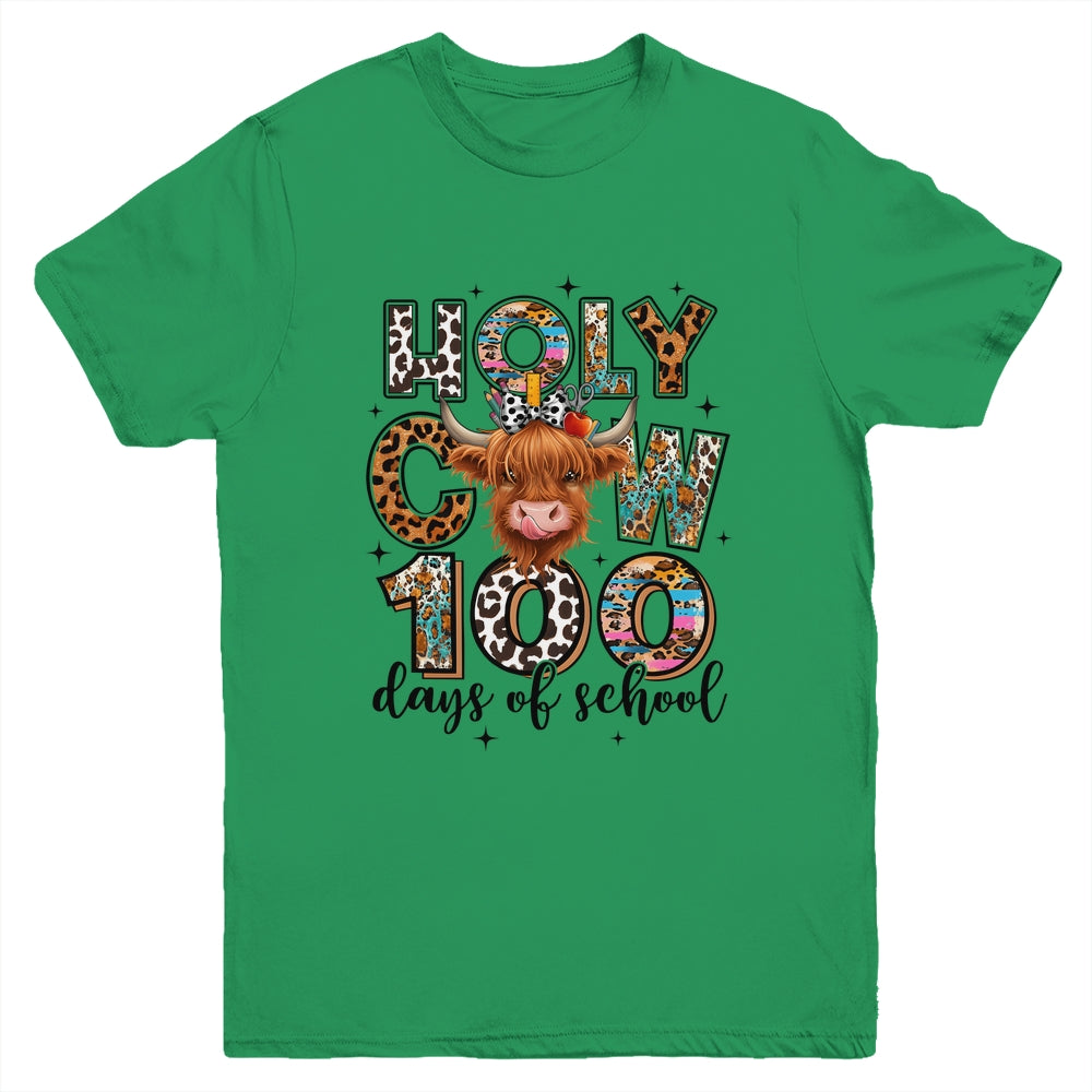 Holy Cow 100 Days Of School 100th Day Smarter Teacher Kids Youth Shirt | teecentury