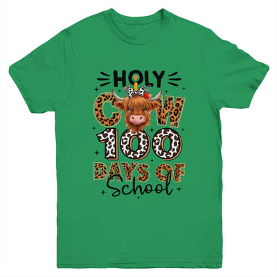 Holy Cow 100 Days Of School Girls 100th Day Teacher Kids Youth Shirt | teecentury