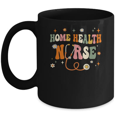 Home Health Nurse Groovy Home Health Care Nursing Mug | teecentury